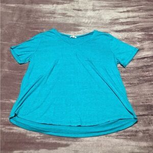 Wishful Park Short Sleeve Tee in Bright Teal